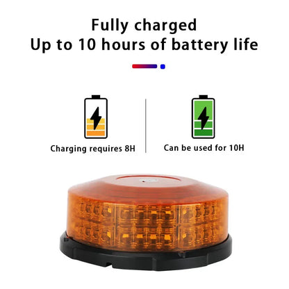Wireless Remote Control Flashing Magnetic Warning Bright