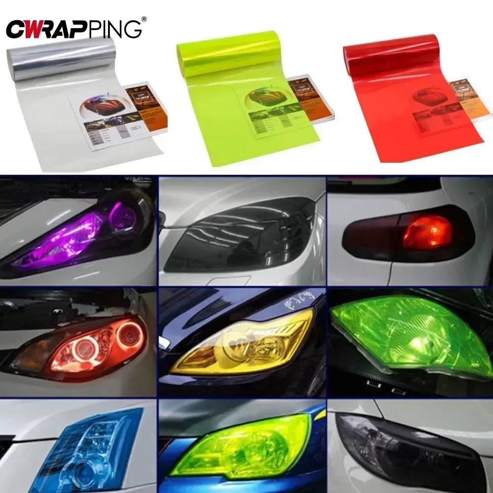 Fog Headlight Taillight Tint Vinyl Film Body Sheet Sticker