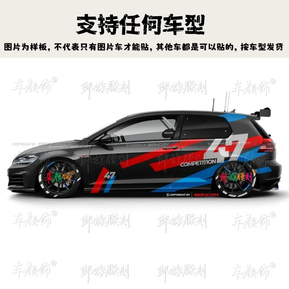 For VW Polo Golf 6 7 Vinyl Sticker Gti Scirocco Body Customized