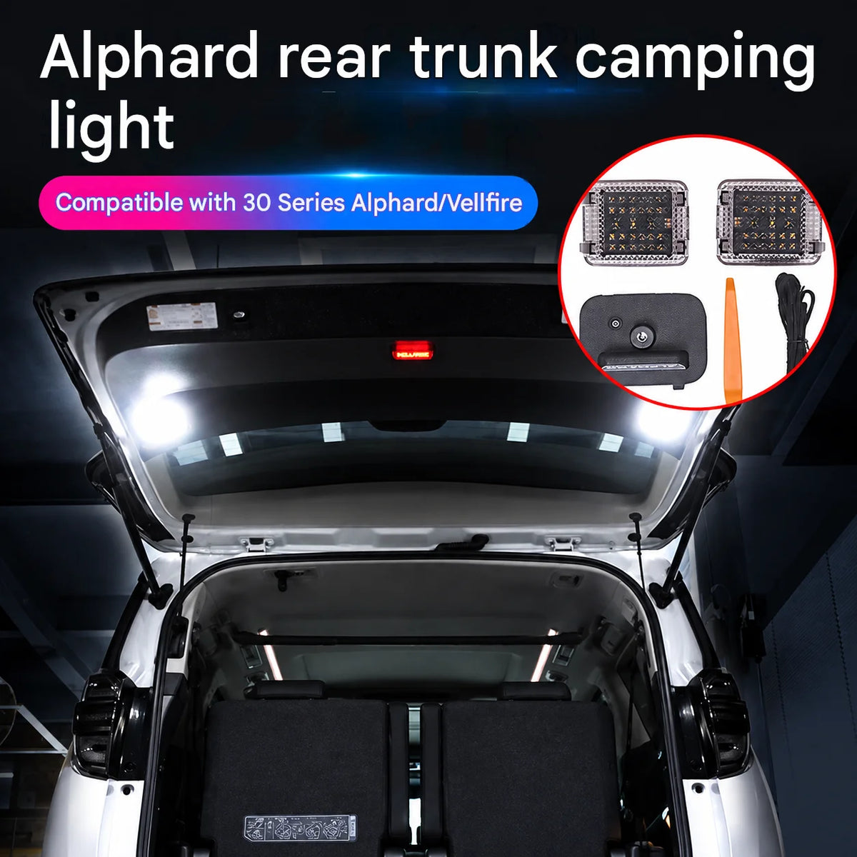 For Toyota Alphard Vellfire 30 Series Rear Trunk Projection
