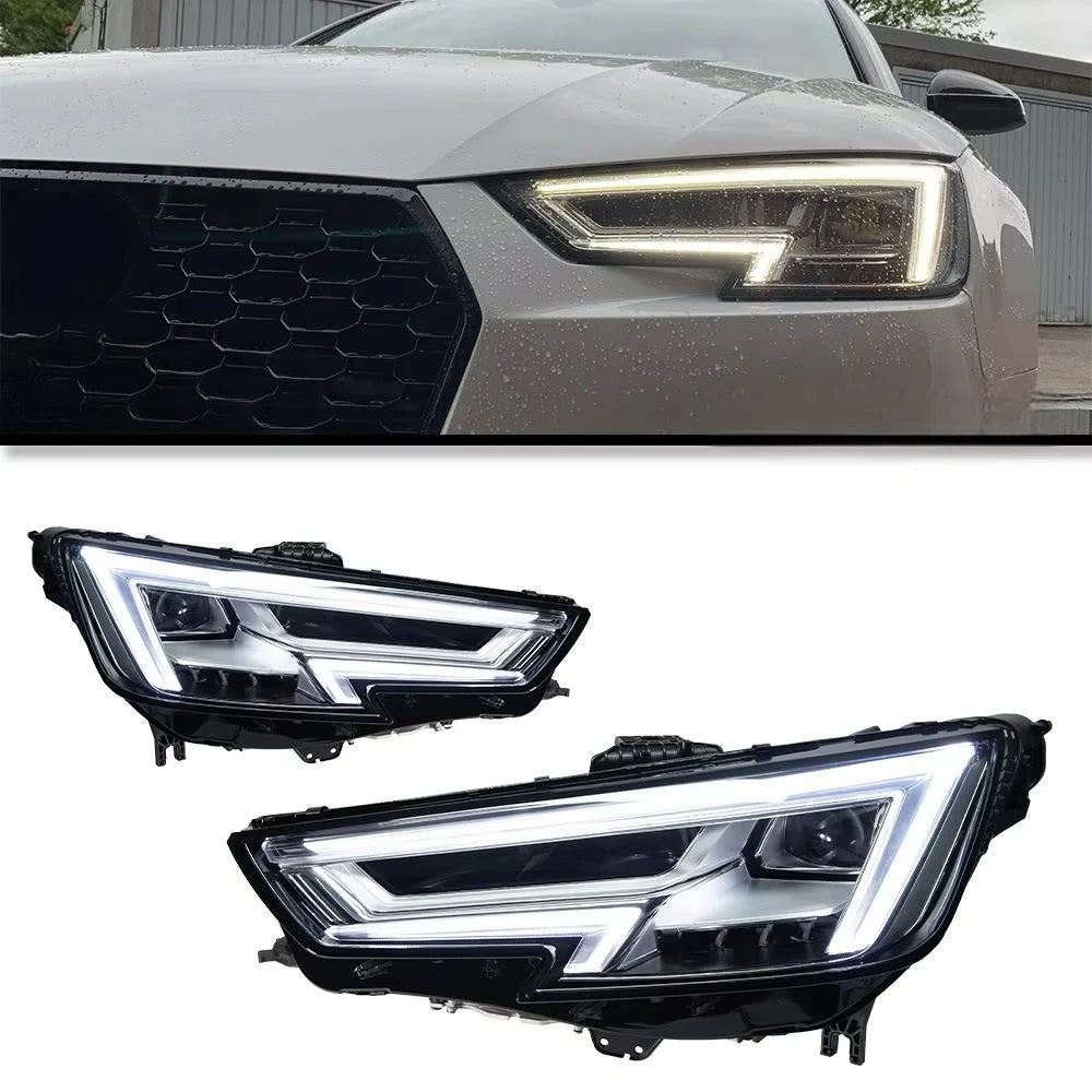 For Audi A4 B9 Headlight Projector Lens 2017-2020 Dynamic Signal