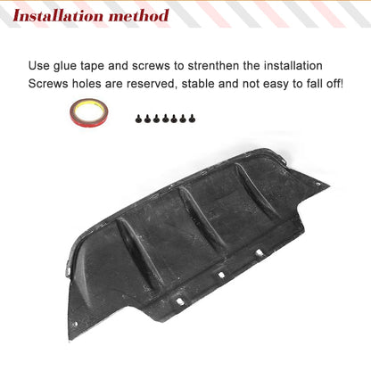 For BMW F06 F12 F13 M6 Carbon Fiber Rear Diffuser 2013-2018