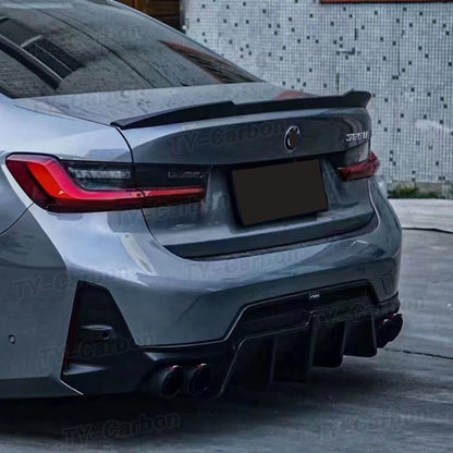 For BMW 3 Series G20 G28 Vten Pp Gloss Black Rear Bumper