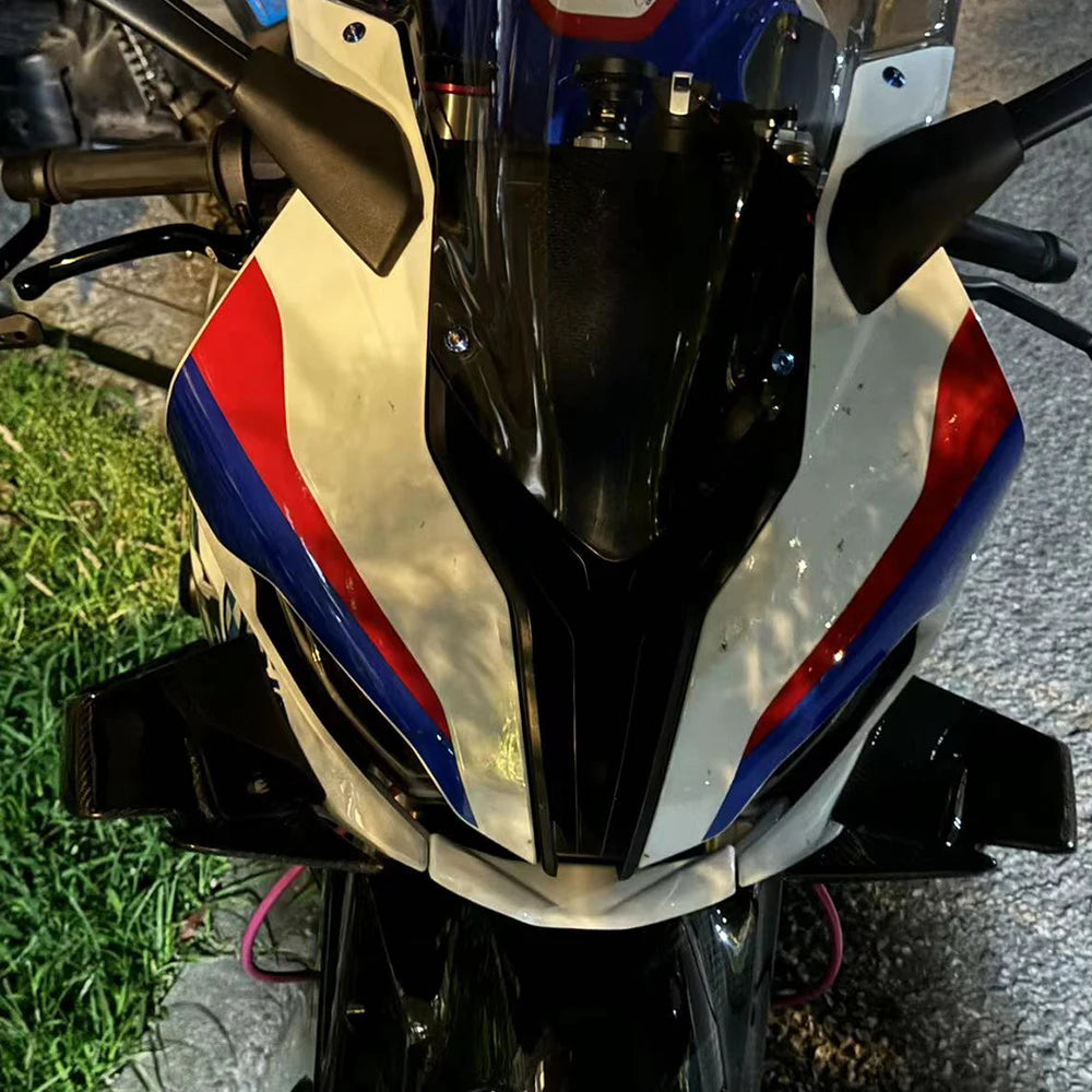 For BMW S1000RR M1000RR 2019–2022 — Front Fairing Lip Winglets