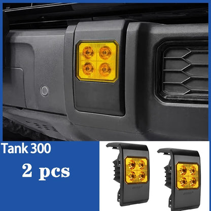 For 21-25 Tank 300 Bumper Front Front Bumper Fog Cover Spotlight