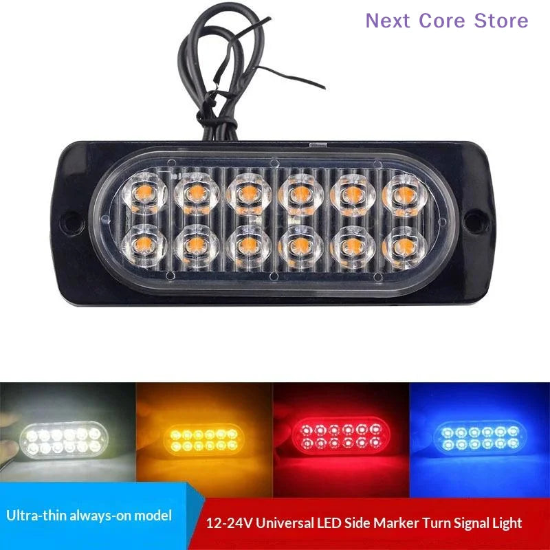 For Auto Drl Nc Strobe Emergency Flashing Beacon Warning 12V 24V