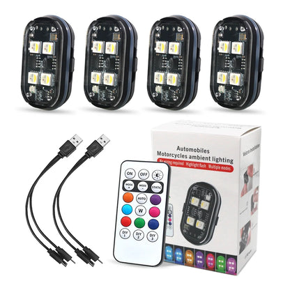 For Motorcycle 6X Atmospher Wireless Strobe Colors Warning