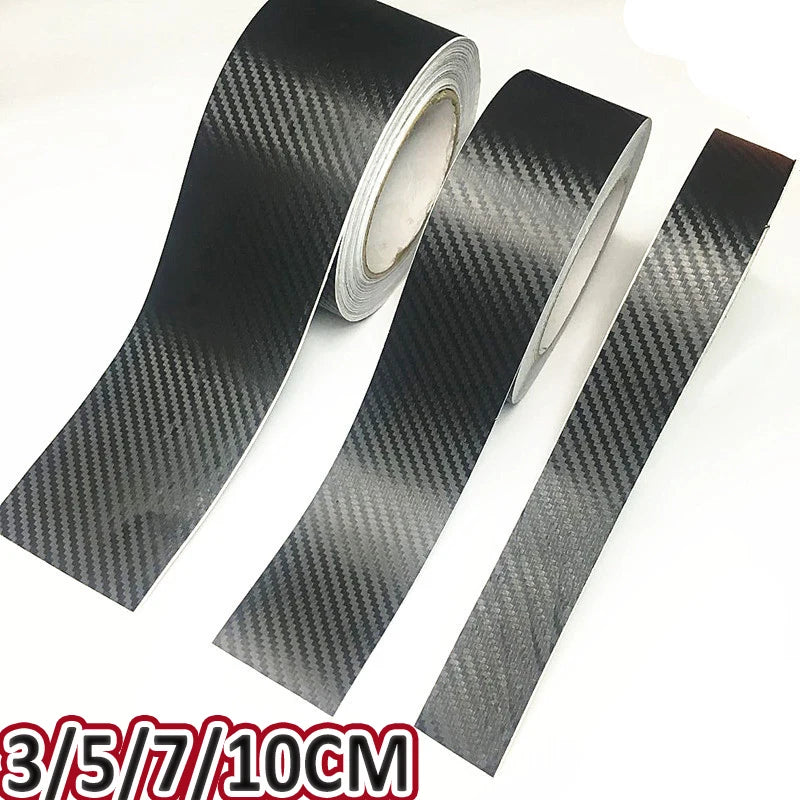 3D Nano Carbon Fiber Sticker Paste Door Sill Protector