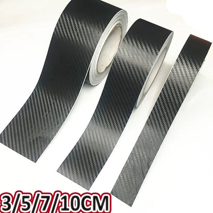 3D Nano Carbon Fiber Sticker Paste Door Sill Protector
