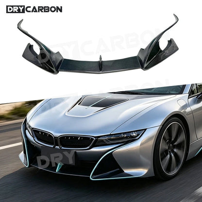For BMW I8 2015-2021 Carbon Fiber Front Bumper Lip Body Kits