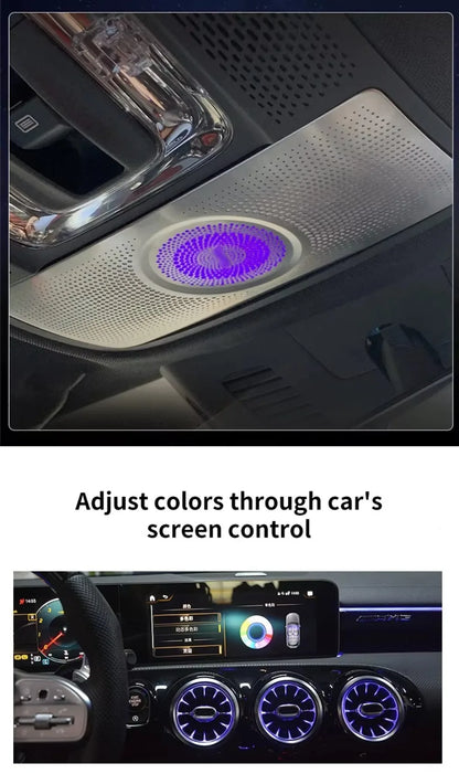For Mercedes-Benz Upgraded 64-color Luminous Glasses Box Cover