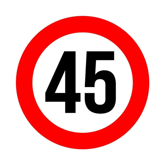 Fashion Creative Speed Limit Km Sticker Pvc Personality
