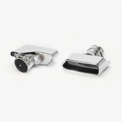 For BMW 5 Series F10 F18 1pair 304 Stainless Steel Square