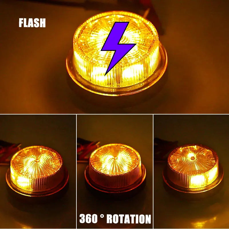 Rotary Warning Flashing Strobe Emergency Alarm Roof Signal Flash