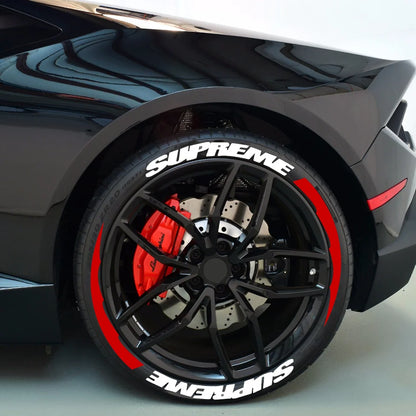 For 14"-22" Wheels 8 Kits Permanent Tire Lettering Sticker