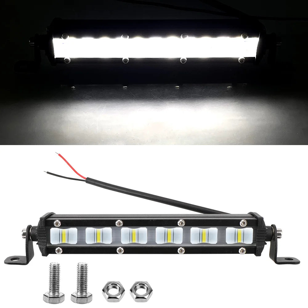 For Tractor 12V 24V 6D Lens Bar Flood Truck Off Road