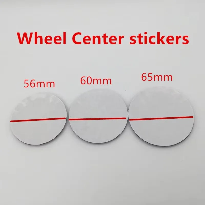 4PCS 3D 56MM 60MM 65MM 70MM 75MM Wheel Hub