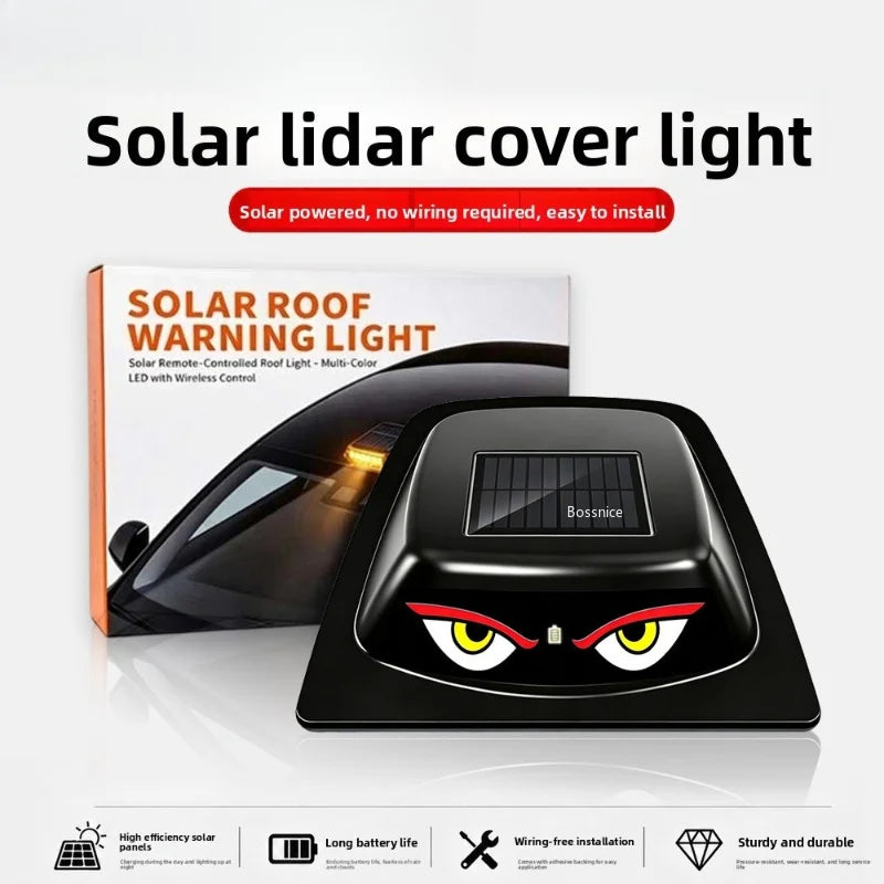 Evil Eye Radar Sensor Cover Warning Solar Powered Protective