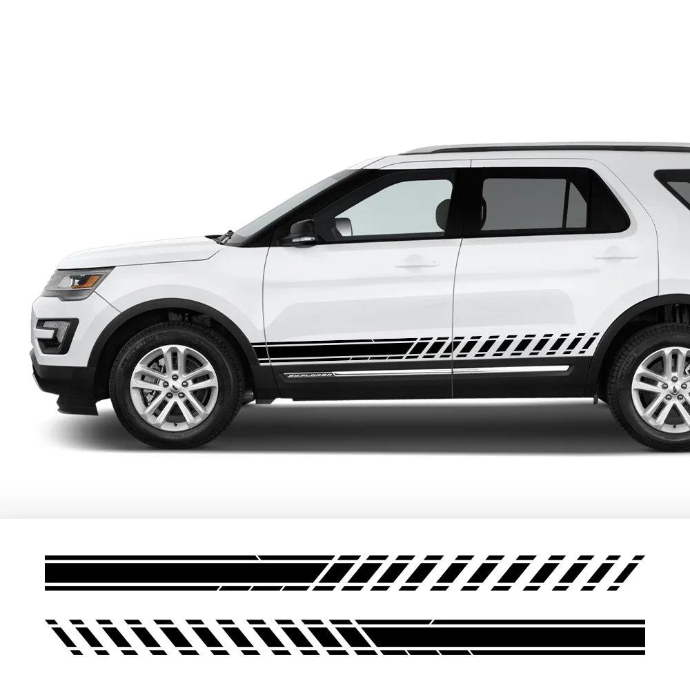 For Ford Explorer 1 2 3 Sport Hybrid SUV Stripes Stickers Door