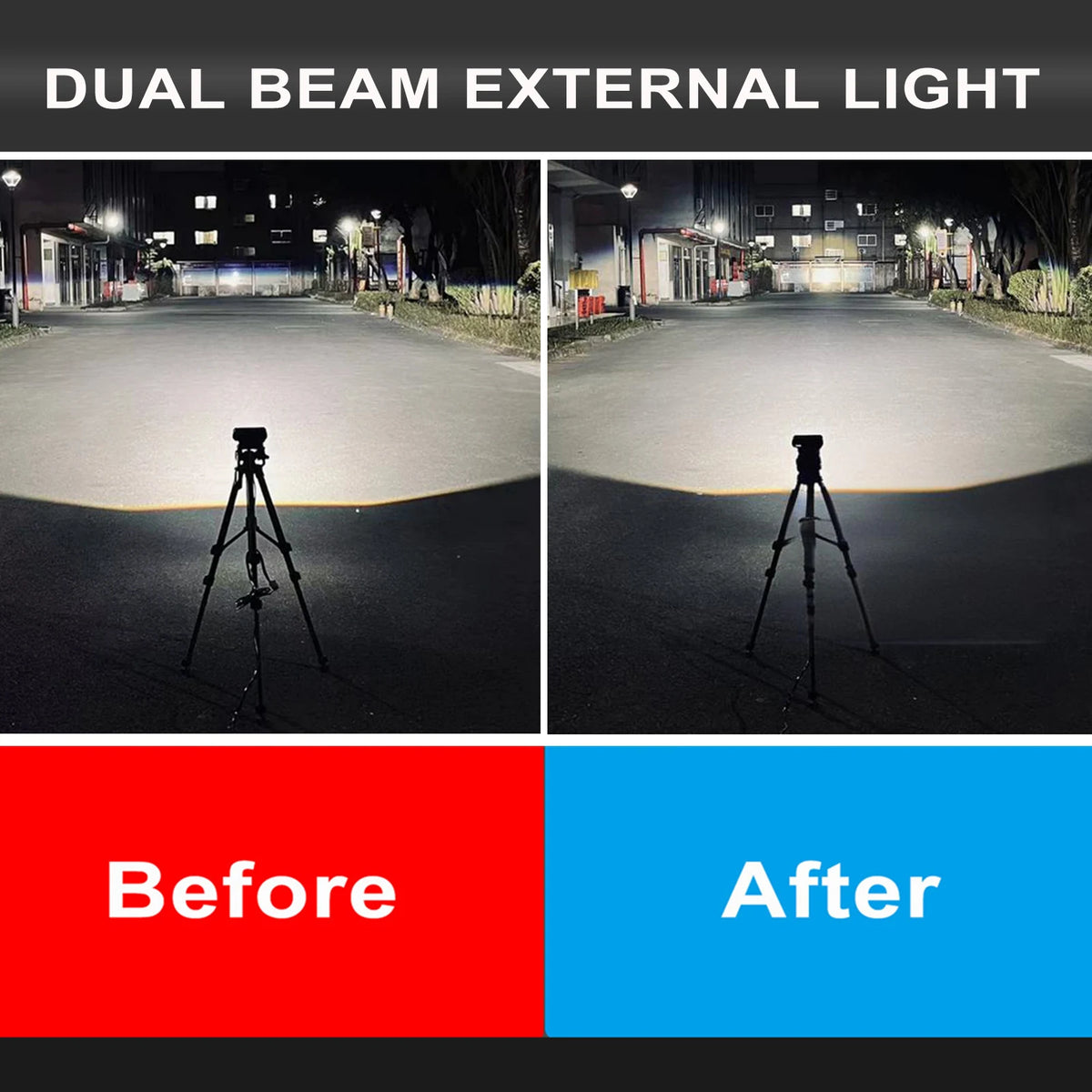 Triple Lens Spotlight 300W Solenoid Beam Switching Headlight