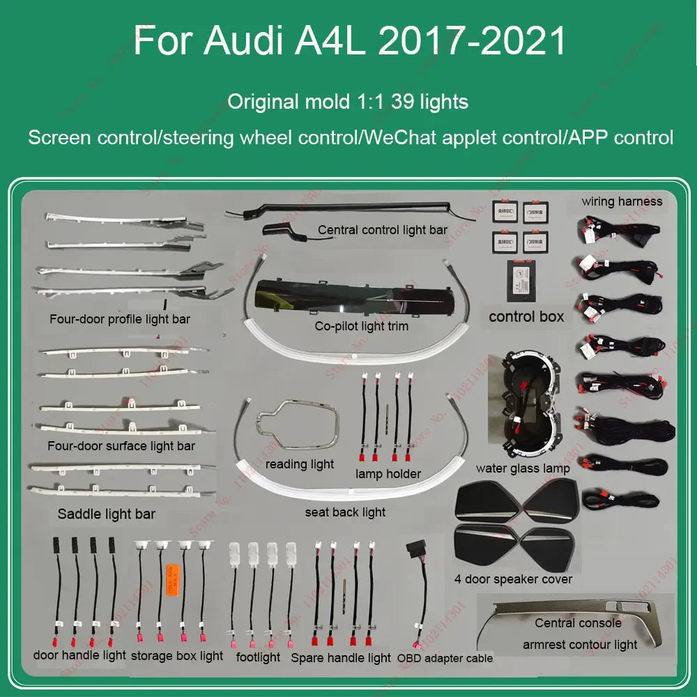 For Audi A4 A5 B9 2017-2021 co-pilot Ambient Dashboard Luminous
