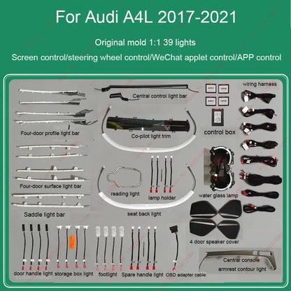 For Audi A4 A5 B9 2017-2021 co-pilot Ambient Dashboard Luminous