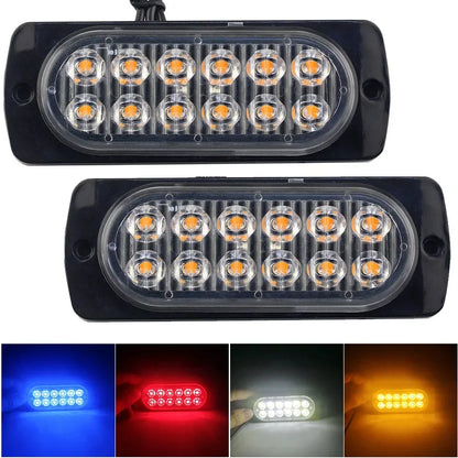 Emergency Flashing Beacon Warning 12 Stroboscopes 12V 24V Truck