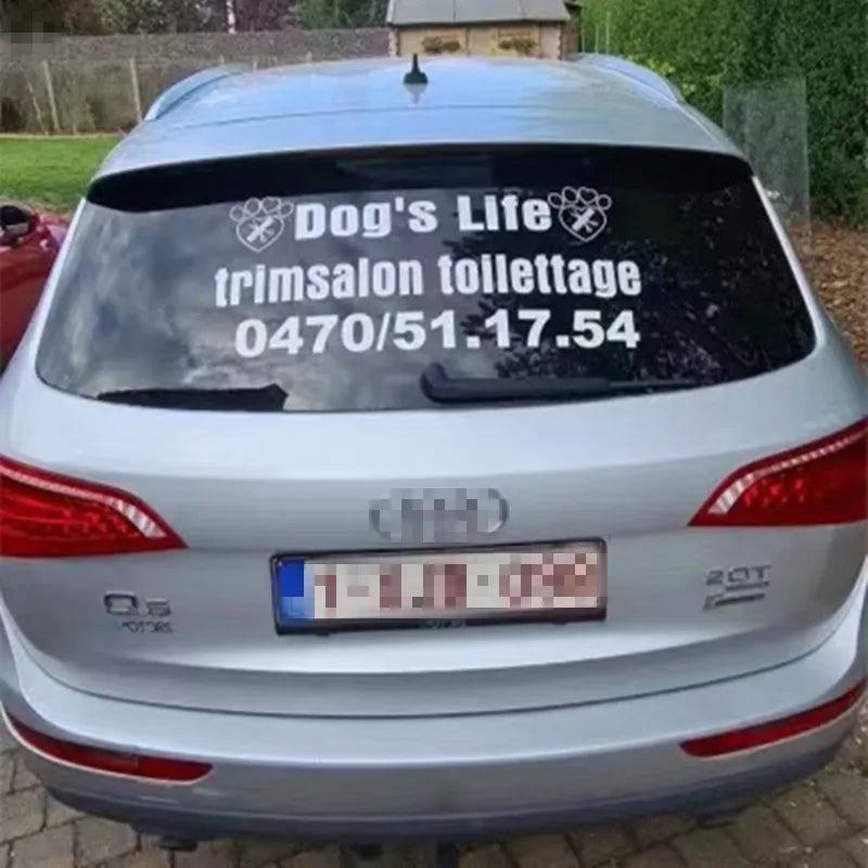 Professional Custom Body Rear Window Glass Advertising Stickers