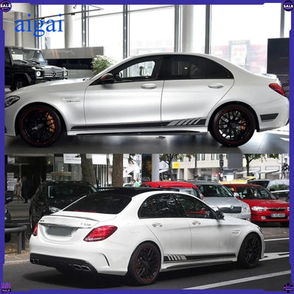 For Mercedes Benz W205 W203 W204 2PCS Lot Waist Side Skirt