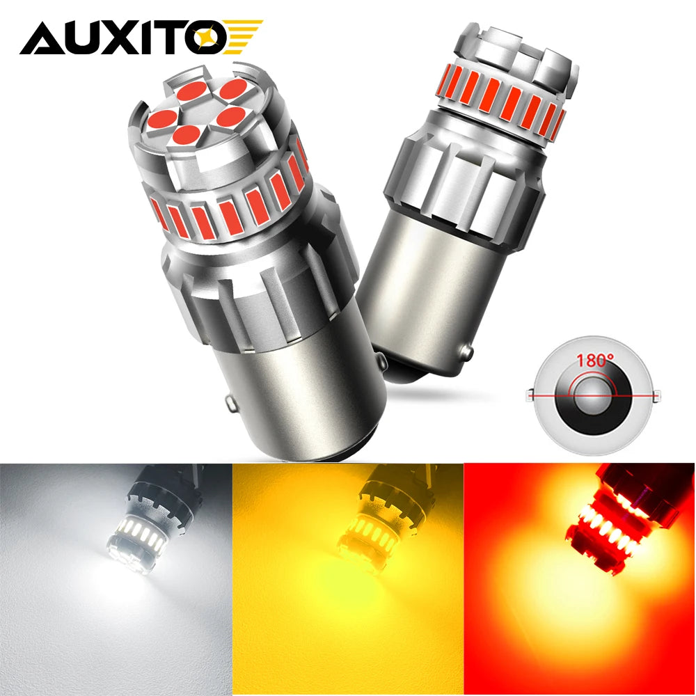 Auxito 2PCS P21W Red 1156 ba15s Bulbs Canbus Error