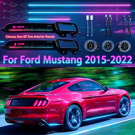 For Ford Mustang 2015-2022 Acrylic 13 Symphony RGB Ambient Leds