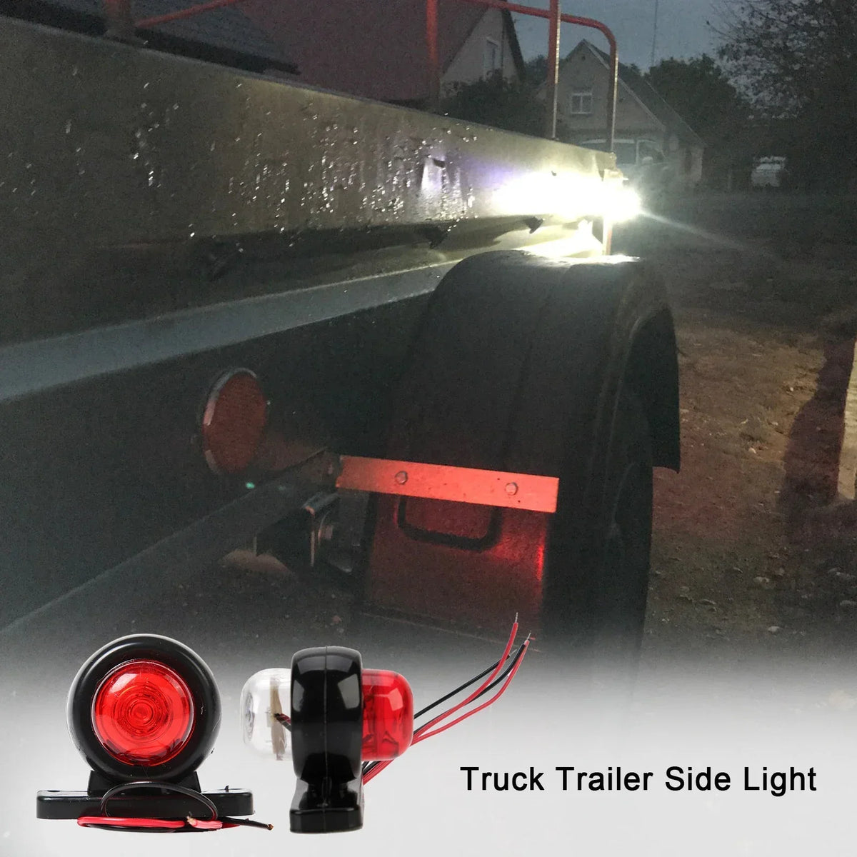 2PCS 12V 24V Truck Trailer Side Marker Position Lorry
