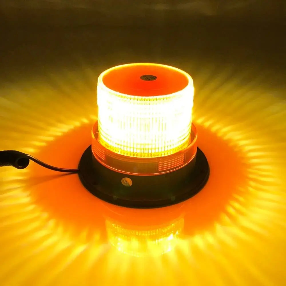 12V 24V Strobe Magnetic Base Flashing Warning Blue Amber