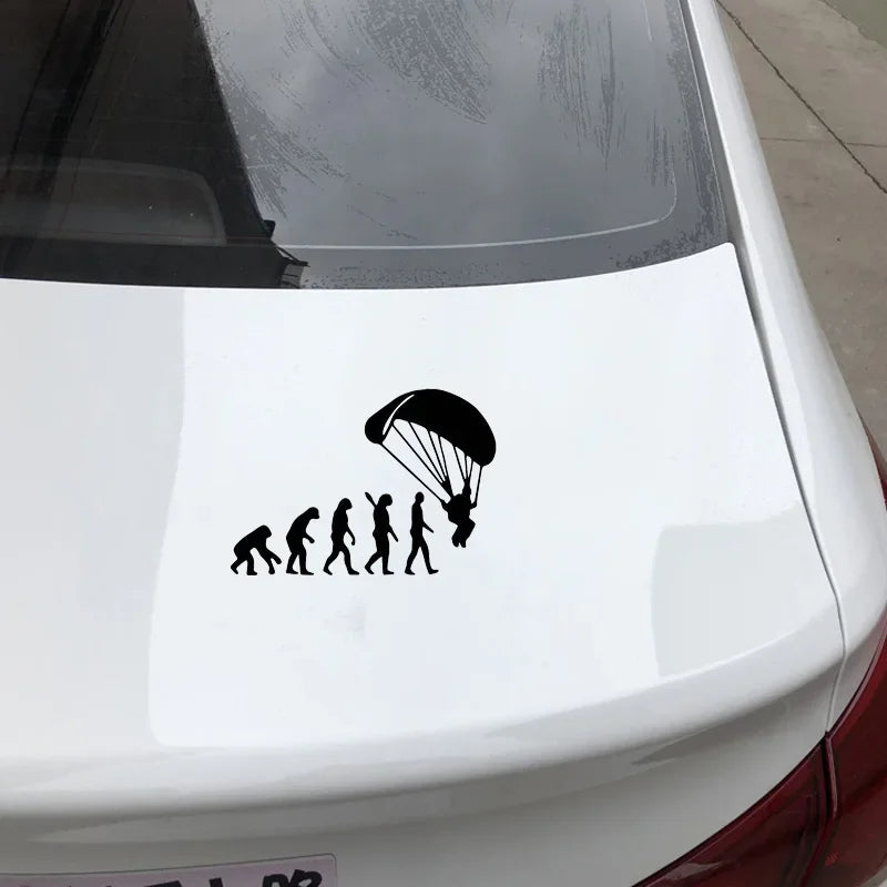 Ofk Stylish Cover Scratch Decals Human Evolution Sticker