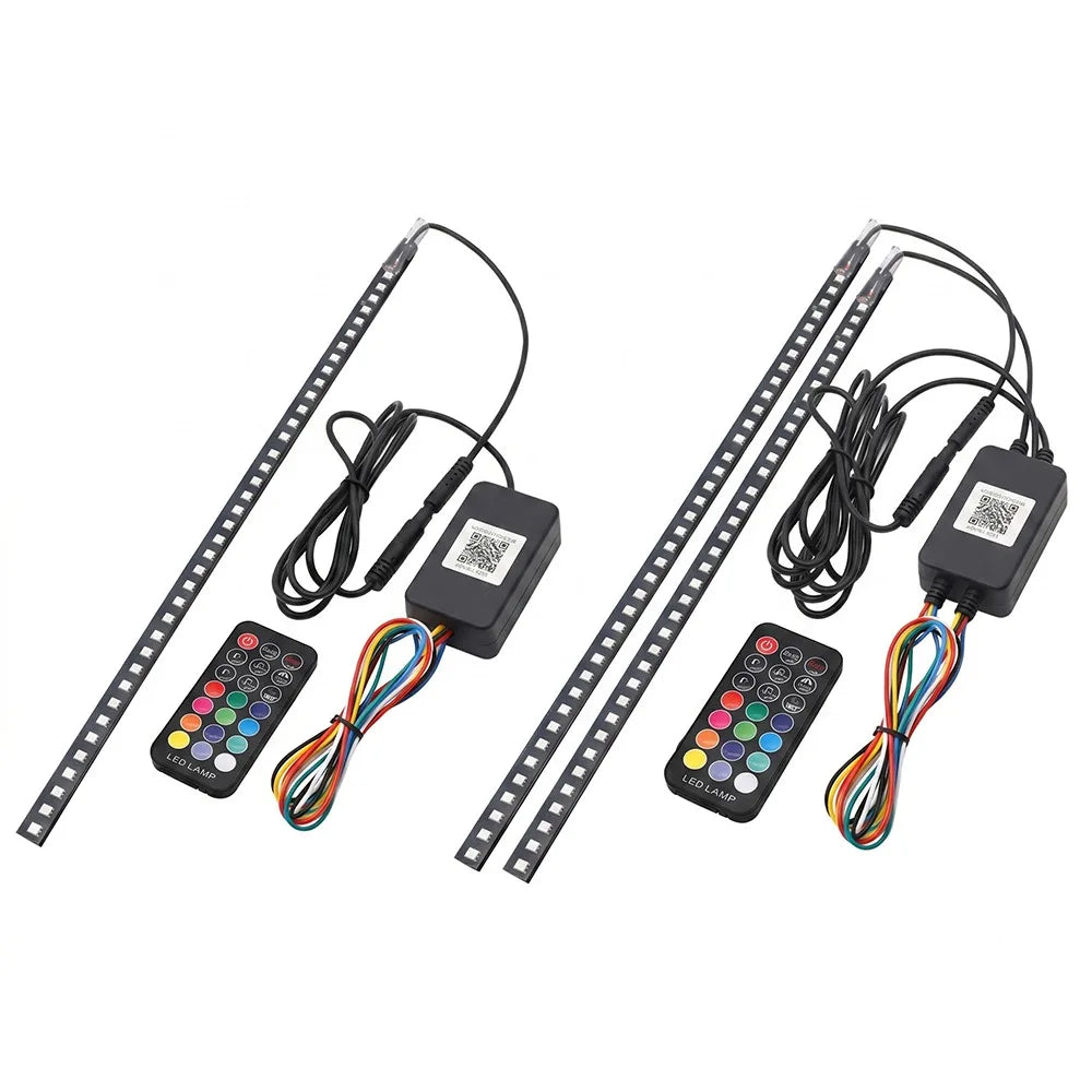 Grille Ambient 22IN 48LED RGB Scanner Flashing Strip Remote