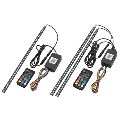 Grille Ambient 22IN 48LED RGB Scanner Flashing Strip Remote