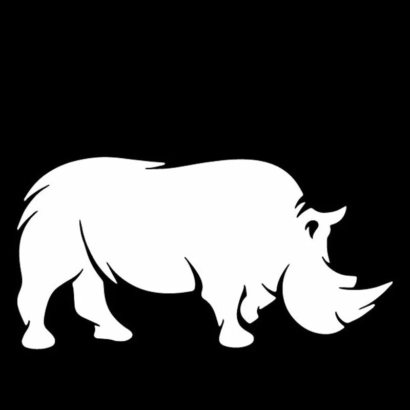 A Sturdy Rhinoceros Pattern Sticker Trunk Decor Decal Cover