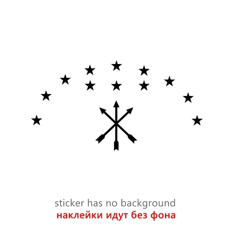 Vinyl Decal Coat Arms kabardino-balkaria Sticker Waterproof