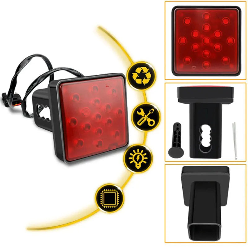 Trailer Hitch Receiver Cover Brake Tube Pin Signal Warning