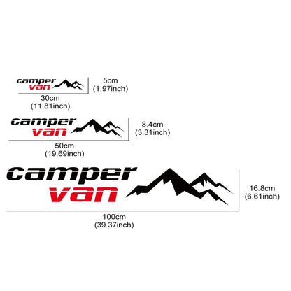 Camper Van Mountain Sticker Motorhome Rv Cargo Body Vinyl