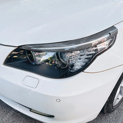 For BMW 5 Series E60 520I Front Headlight Eyelids Eyebrows Lids