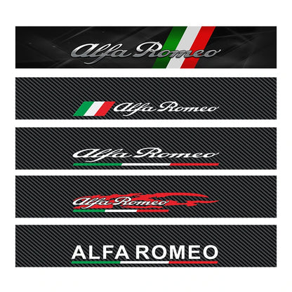 For Alfa Romeo Logo Stelvio Brera Carbon Fibre Color Windshield