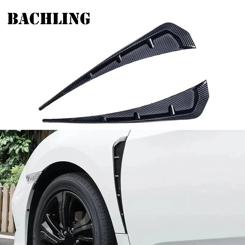 Side Fender Wing Air Vent Hood Intake Cover Moulding