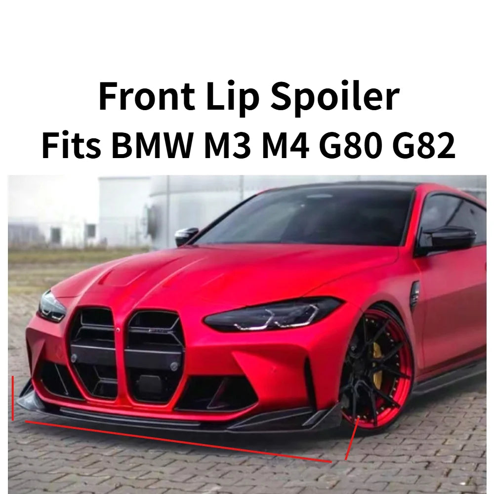 For BMW M3 M4 G80 G81 Front Lip Spoiler G82 G83 2021 Exterior