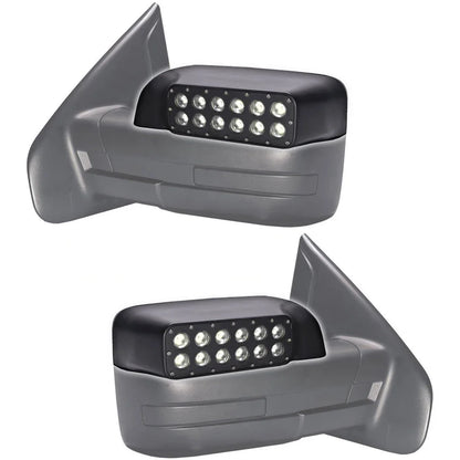 For Pickup Set Black Outside Rear View Mirror Modify Suitable