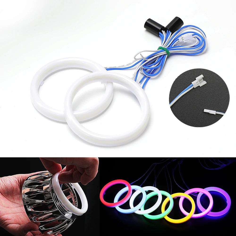 2PCS Halo Ring Angel Eyes Colors 100 110 120MM