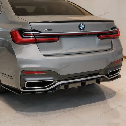 For BMW 7 Series G11 G12 Gloss Black Mp ABS Rear Bumper Diffuser