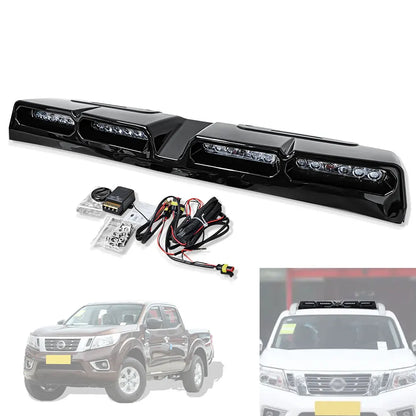 For Nissan Navara 2023 2024 LED Front Roof Wing Lip Bars Pickup