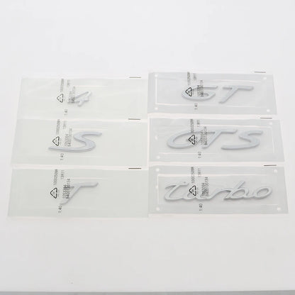 1PC 3D ABS Gts Gt Turbo S T Letter