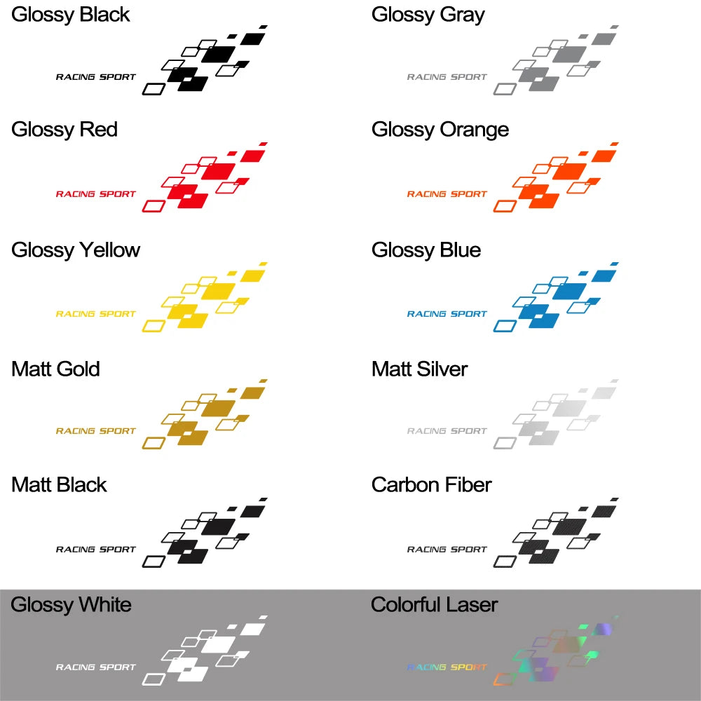 For Volkswagen-POLO Golf Cc GTI-R LINE-R Racing Lattices Sticker
